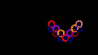 Many Circle Rings Design|Python Turtle