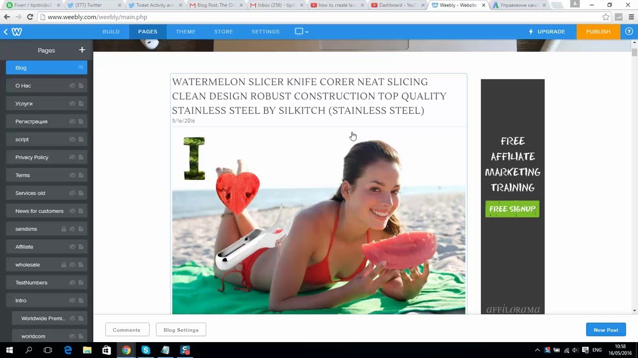 how to create landing page free