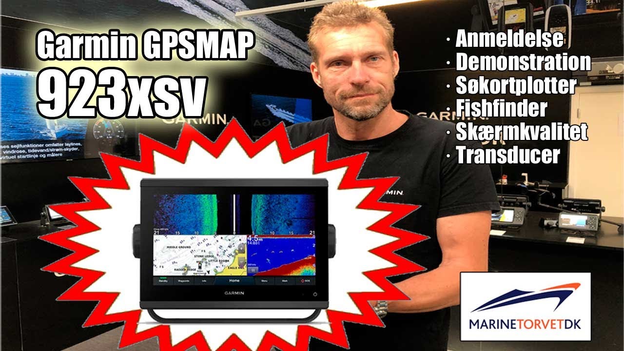 GPSmap 923xsv - demonstration hos Marinetorvet - YouTube