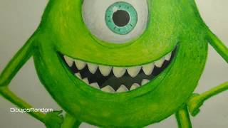 Mike Wazowski Speed Drawing Dibujos Random
