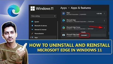 How to Remove and Reinstall Microsoft Edge Browser in Windows 11