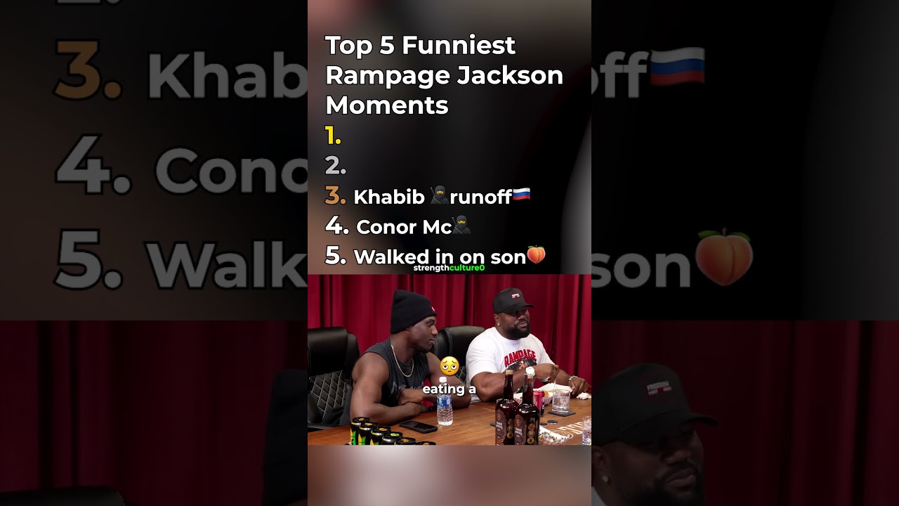 Top 5 Rampage Jackson Funniest Moments 😭 