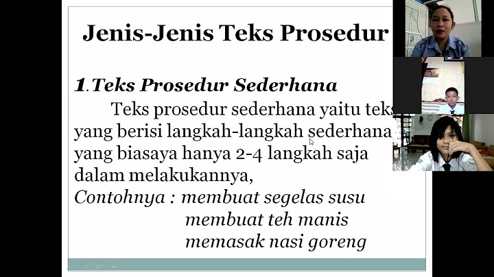 Teks prosedur yang pada setiap langkahnya bisa diubah tidak harus runut walaupun berubah