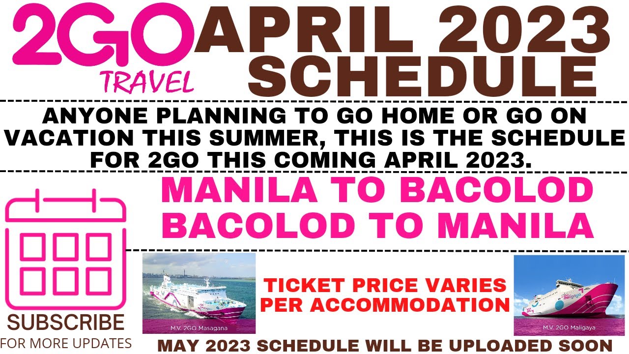 2go travel booking manila to bacolod