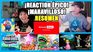 RESUMEN REACTION - Nintendo Direct - Super Mario Bros Wonder - Mario RPG Remake | N Deluxe