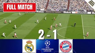 REAL MADRID 2 - 1 BAYERN MUNICH LIVE Semi Final | UEFA Champions League | Video Game Simulation