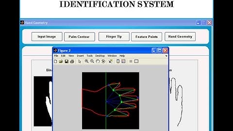 Contact-free hand geometry-based identification system Matlab Project