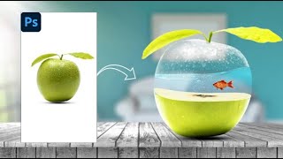 Photo Manipulation in Photoshop | Apple and Fish | Photoshop tutorial