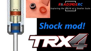 Traxxas TRX4 Shocks Sticking Fix! Simple Stock Shock Mod, Cheap!