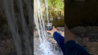 Tomando agua directo del manantial 😱💦 #kinjua #metztitlan #hidalgo