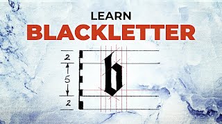 EASY Gothic Calligraphy Alphabet Tutorial  Learn Blackletter