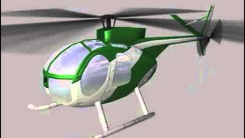 Hughes500 V4 Helicopter 3D model from CGTrader.com