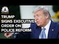 President Donald Trump signs executive order on police reform — 6/16/2020