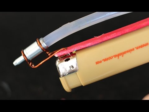 How To Make A Hot Glue Gun Using A Lighter