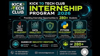 Kick to Tech Summer internship 2025 Induction
