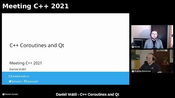Daniel Vrátil - C++ coroutines and Qt - Meeting C++ 2021