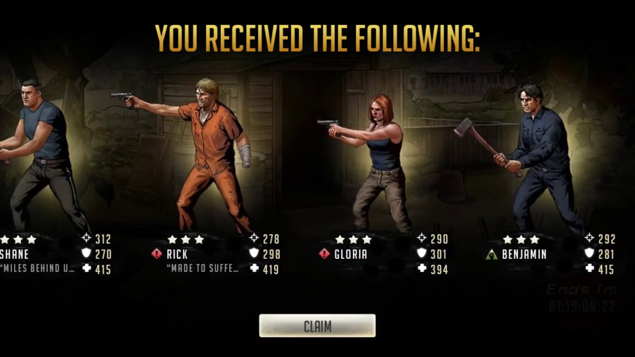Walking Dead Road To Survival: Gatherer Glenn 35 Pull!