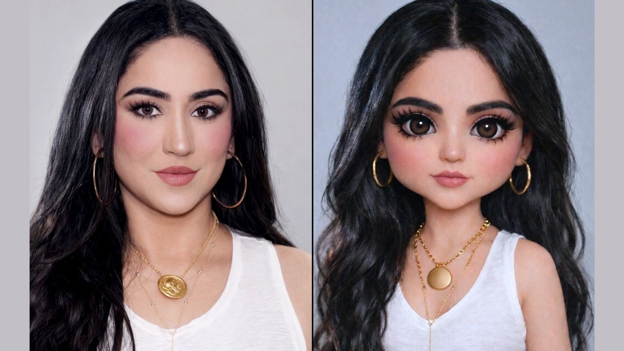 I tried to recreate the Blythe doll makeup look!