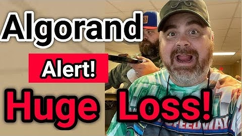 Algorand Huge Loss😭 || Algorand Price Prediction || Algorand Today Update!