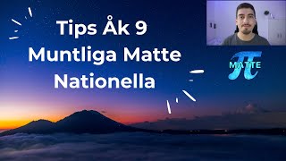 Tips Åk 9 Muntliga Matte Nationella