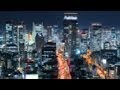 大阪の夜景 光輝く大都会 微速度撮影 Glittering Osaka City Night Time-lapse Japan