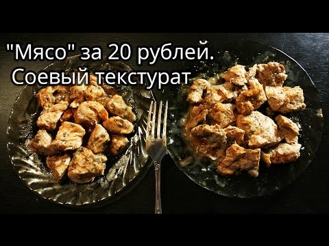 «Мясо» за 20 рублей. Соевый белок. Соевый текстурат