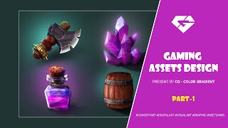 Game Assets Workflow in Adobe Photoshop CC-2020 | Part-1 | CG- Color Gradient