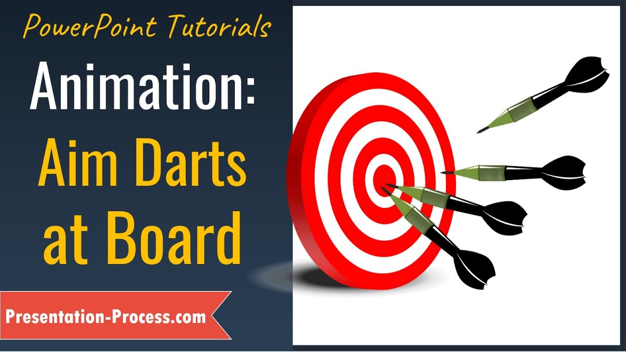 On Target Darts Template For PowerPoint Presentations