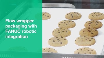 Flow wrapper packaging with FANUC robotic integration