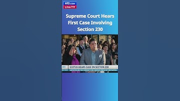 Supreme Court Hears First Case Involving Section 230 - NTD Good Morning