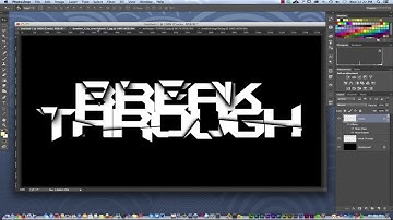 How to create broken text with Photoshop (Beginners)