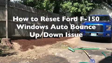 How to Fix Ford F-150 Auto Up Window Bounce Back Down Issue