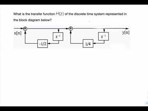 Example: transfer function from block diagram