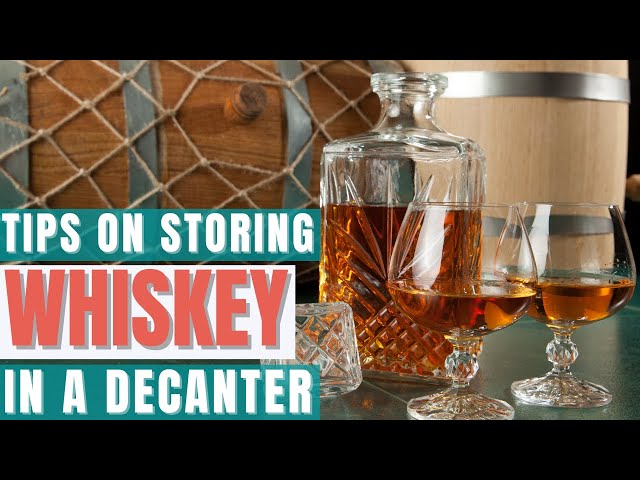 VI AI Whiskey Flask Carafe Decanter, Whiskey Glasses, Whiskey Carafe for  Wine, Liquor, Scotch, Bourbon, Brandy - 750ML