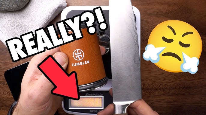 Sharpening a $1 knife with the Tumbler Diamond Rolling Knife Sharpener 