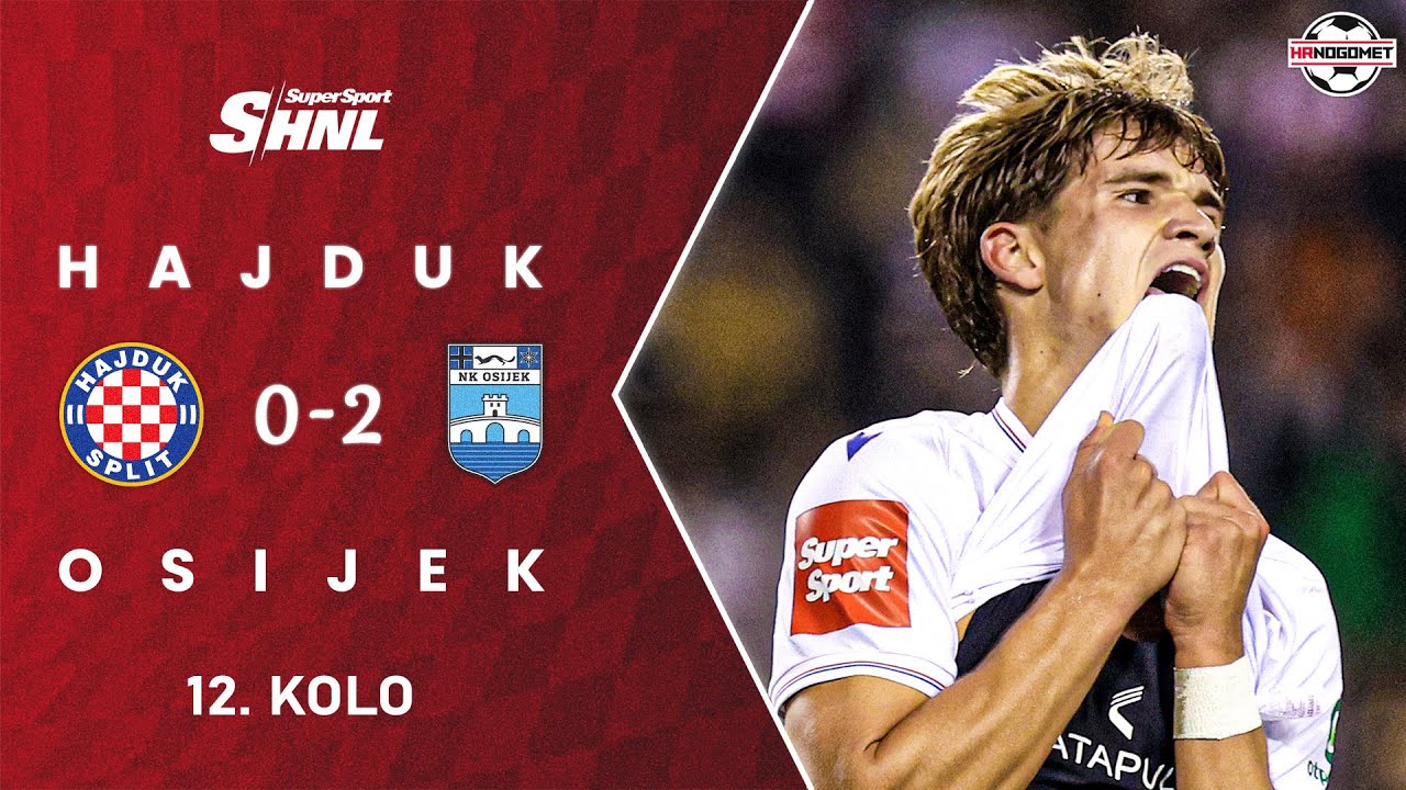 HNK Hrvatski Nogometni Klub Hajduk Split 0-2 NK Osijek :: Resumos