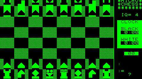 Commodore PET/CBM Game: Microchess (1978 Micro-Ware)
