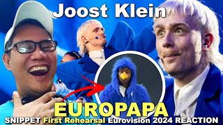 Joost Klein - Europapa - SNIPPET First Rehearsal Eurovision 2024 REACTION
