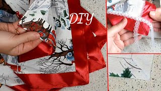 Скатерть, такую не купишь - новогодняя. How to Make tablecloth