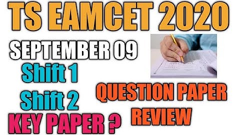 Sep 09 |Ts Eamcet Papers Review |Ts Eamcet 2020 Key Paper |Most Questions Asked Chapter