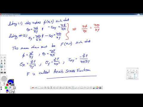 Theory of Elasticity-Lecture 27-Airy&rsquo;s Stress Function