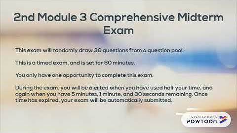 Module 3 Assignment Presentation and Exam