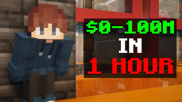 Can I go from $0-100M in 1 HOUR? (Donut SMP)