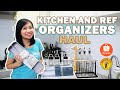Affordable Kitchen and Fridge Organizers for Small Kithchen // Shopee Haul and Mr. DIY
