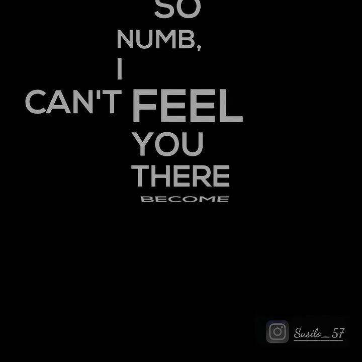 Numb (cover) // blackscreen story lirik