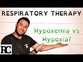 Respiratory Therapy - The Difference Between Hypoxemia and Hypoxia?