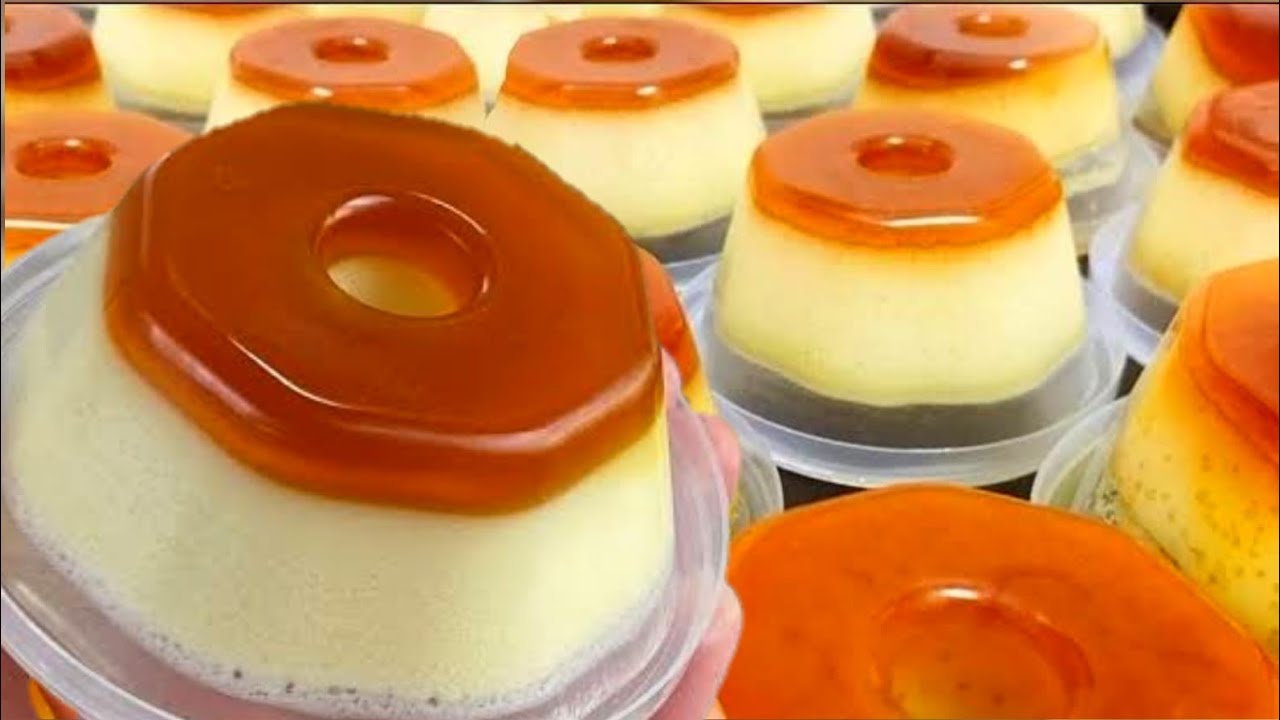 MINI PUDIM EM 5 MINUTOS 😱😍 VENDE QUE NEM ÁGUA 🤑 SOBREMESA NO POTE QUE É VENDA GARANTIDA 😱