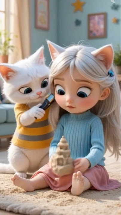 𝗞𝗜𝗧𝗧𝗘𝗡 𝗖𝗨𝗧 𝗛𝗔𝗜𝗥 𝗢𝗙 𝗛𝗜𝗦 𝗟𝗜𝗧𝗧𝗟𝗘 𝗦𝗜𝗦𝗧𝗘𝗥😡 #cat #cutecat #catvideos #comedy