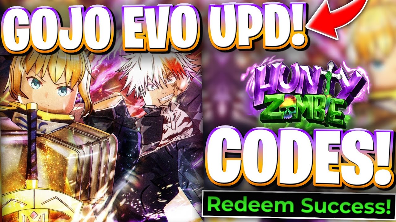 🌸[GOJO UPD] ALL NEW SORCERER HIGH RAID UPDATE CODES FOR HUNTY ZOMBIE ...