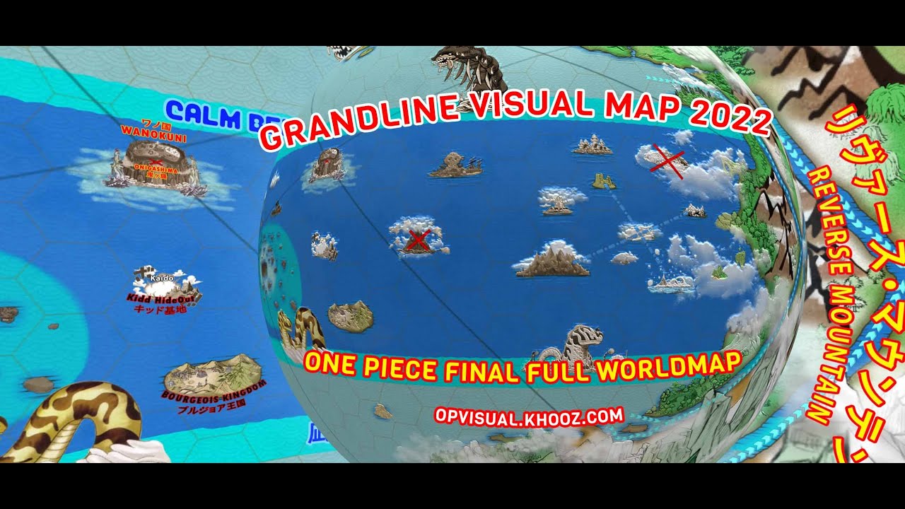 3D World Map One Piece – Master Géographies Numériques